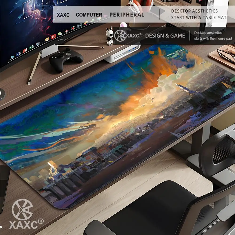 Xxl Pc Gamer Mouse Pad Disco Elysium Computer Keyboard коврик под миш Table Mat Gabinete Gaming Accessories Deskmat Mousepad Rug