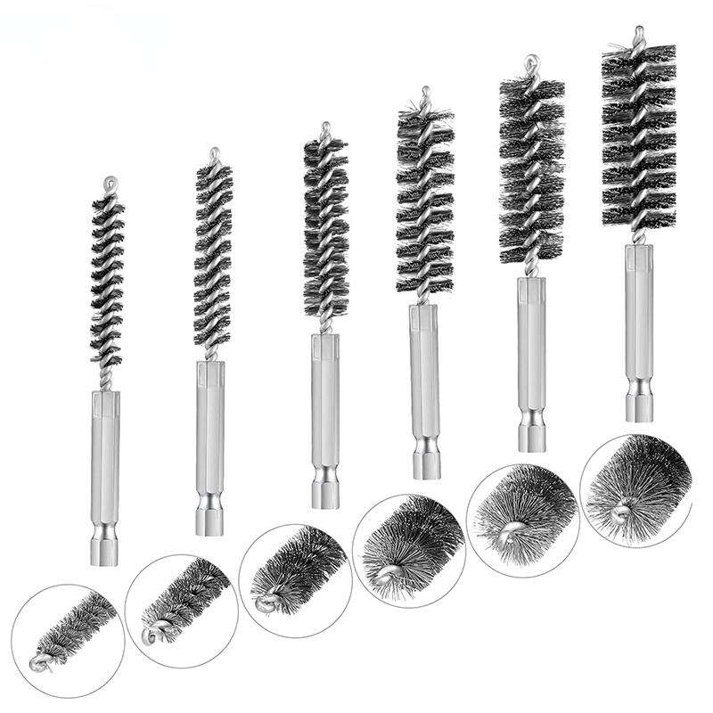 Stainless Steel Drilling Brush Twisted Wire Stainless Steel Cleaning Brushes For Electric Drill Impact Tool Cleaning