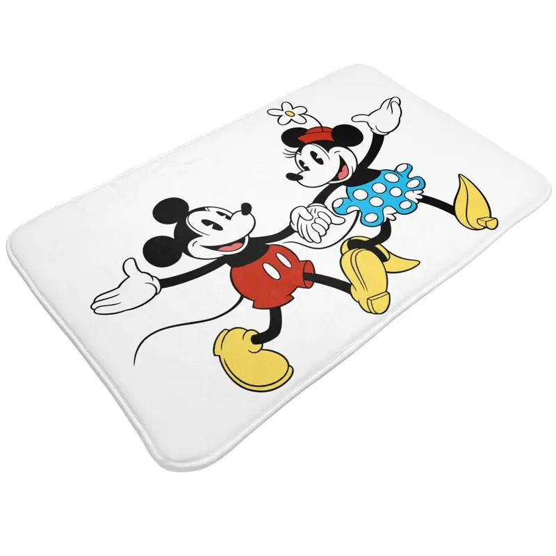 Custom Disney Mickey Mouse Minnie Door Floor Kitchen Bathroom Mats Anti-Slip Outdoor Doormat Bedroom Balcony Rug Carpet Footpad