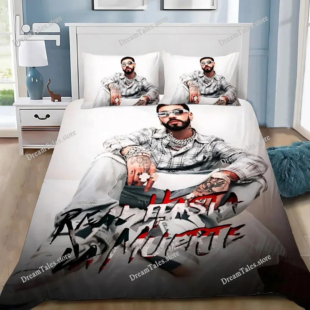 

Anuel AA Real Hasta La Muerte Duvet Cover Pillowcase Bedding Set Adult Boy Girl Bedroom Decoration Children Gift Single Double74