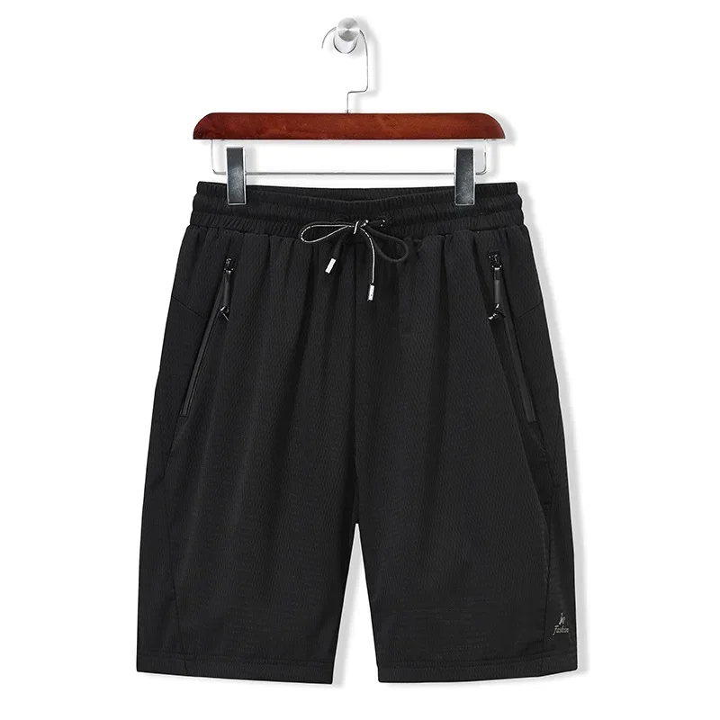 Large Men's Shorts Mesh Elastic Summer Breeches 8XL 6XL Big Size Clothing Nylon Black Grey Spandex Sweat Shorts Plus Size Shorts