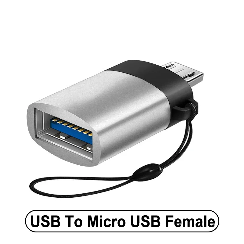 Adaptor USB 3.0 Ke Tipe C OTG USB USB-C Male Ke Micro USB Tipe-c Female Converter Untuk Macbook Samsung S20 Konektor USBC OTG