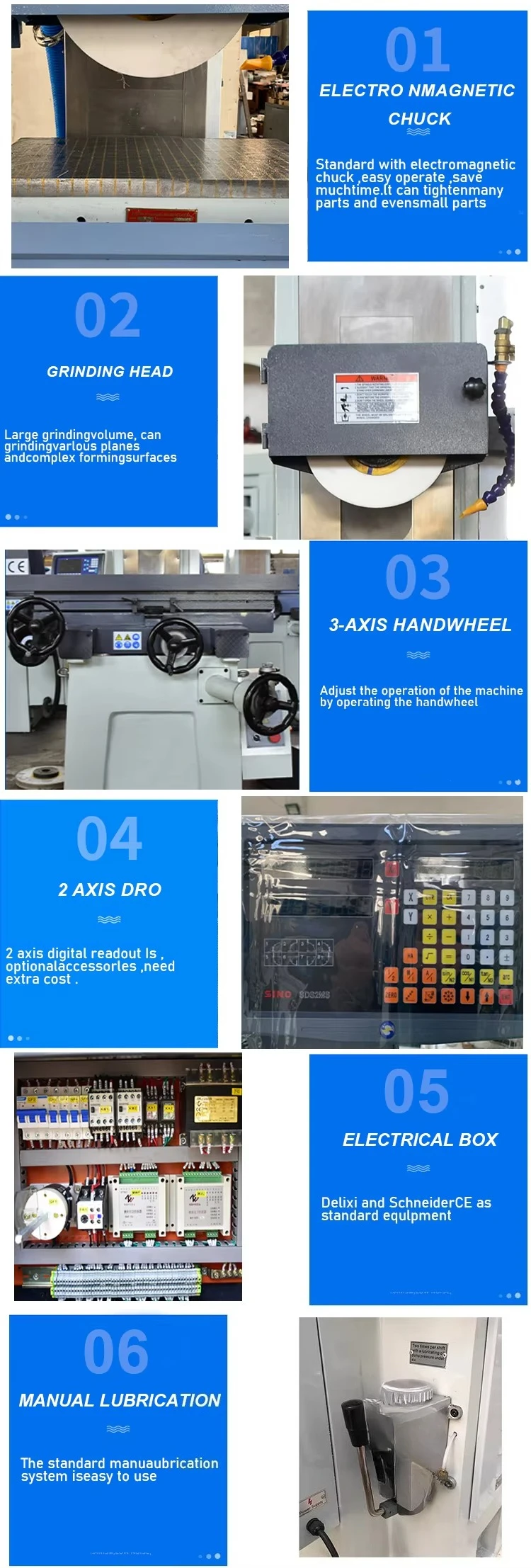 M618 Kleiner manueller Flachschleifer, Metallschleifer