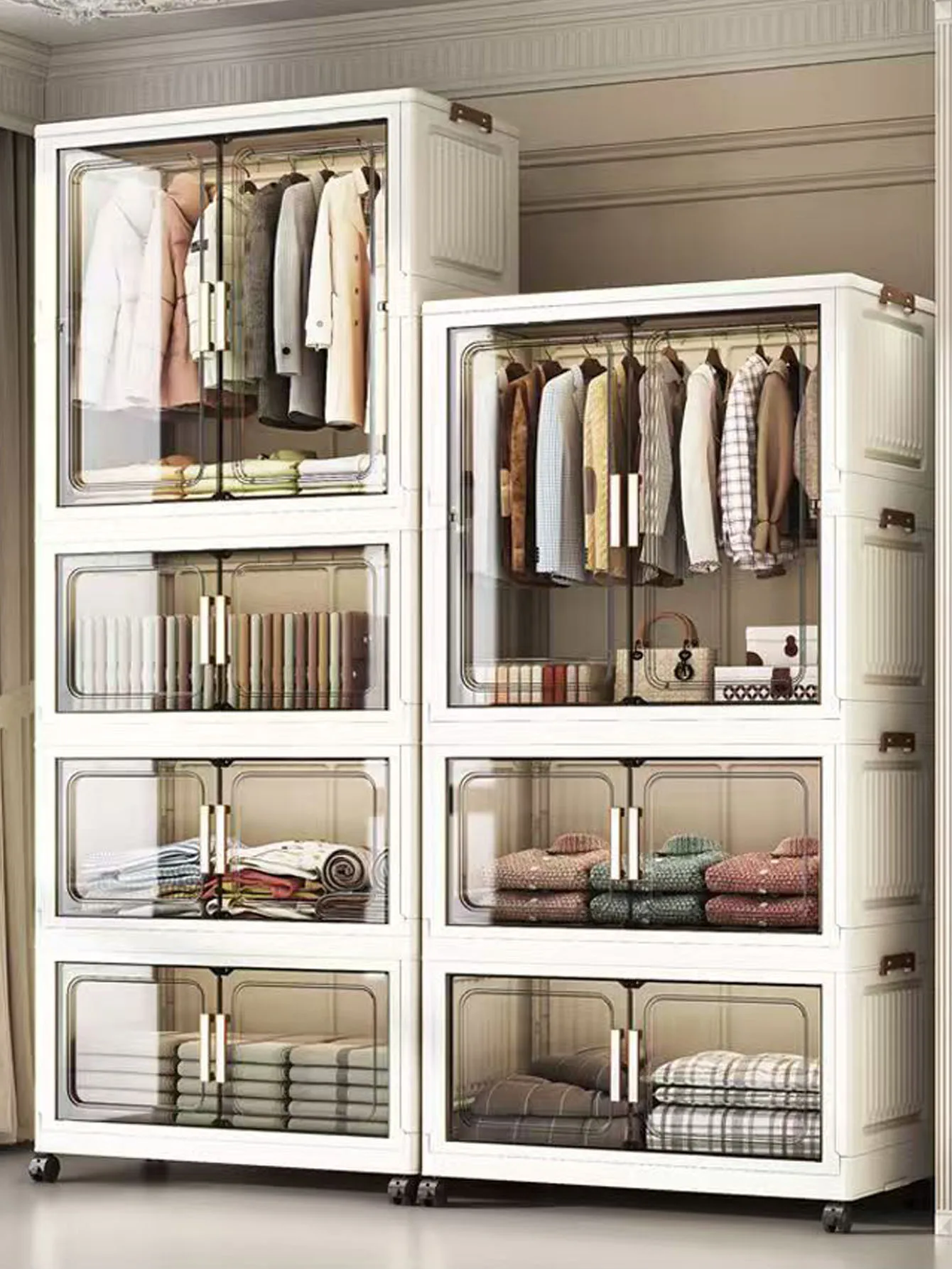 Large Multi-Specification Multifunction Storage Cabinet Folding Locker - Versatile Foldable Organizer for Home & Office