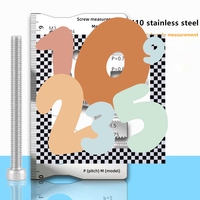 Thread Checker Screw Measurement Ruler Stainless Steel Caliper Metric Gauge Tool For Measuring Screw Pitch Bit Bolt Nut Screw