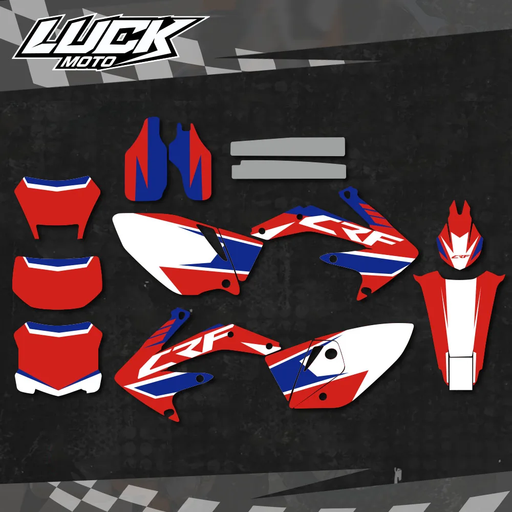 

LUCKMOTO GRAPHICS & BACKGROUNDS DECALS STICKERS Kits for Honda CRF450X 2005-2016 2015 2014 2013 2012 2011 2010 CRF 450 X 450X