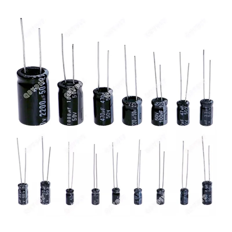 DIP Aluminum Electrolytic Capacitor 100UF 220UF 330UF 470UF 680UF 1000UF 2200UF4700 10UF 22UF 47UF 10V 16V 25V 35V 50V 63V 100V