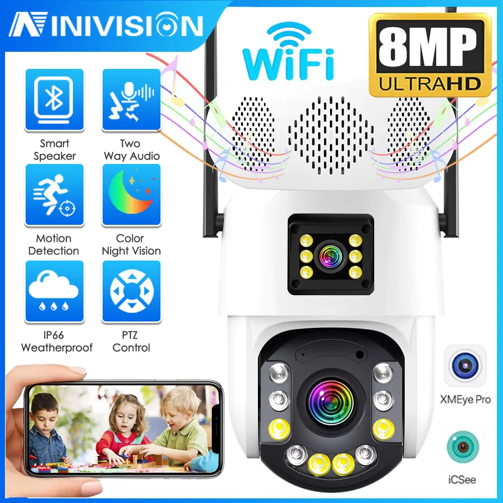 4K 8MP Wifi 50X Zoo…