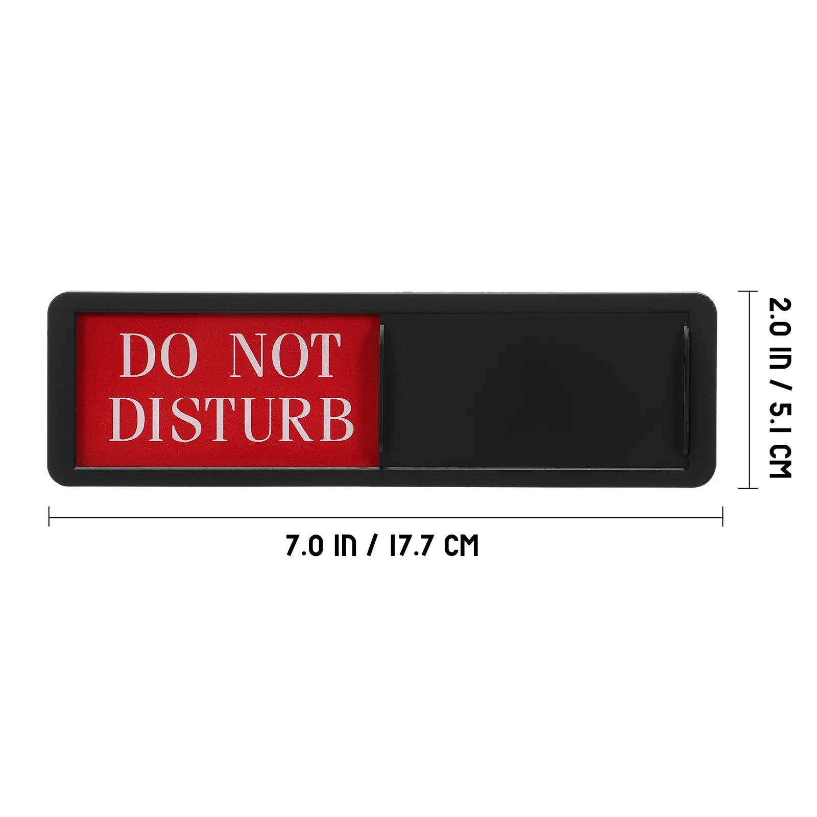 2Pcs Do Not Disturb Door Signs ABS Slider Privacy Indicator Bright Status Sign for Office Hotel Home Bedroom Bathroom