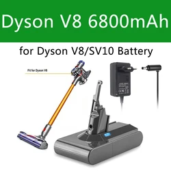 Dyson SV10 21.6V Battery for Dyson V8 rechargeable Battery for Dyson V8 Absolute Fluffy/Animal Li-ion Vacuum Cleaner Charger