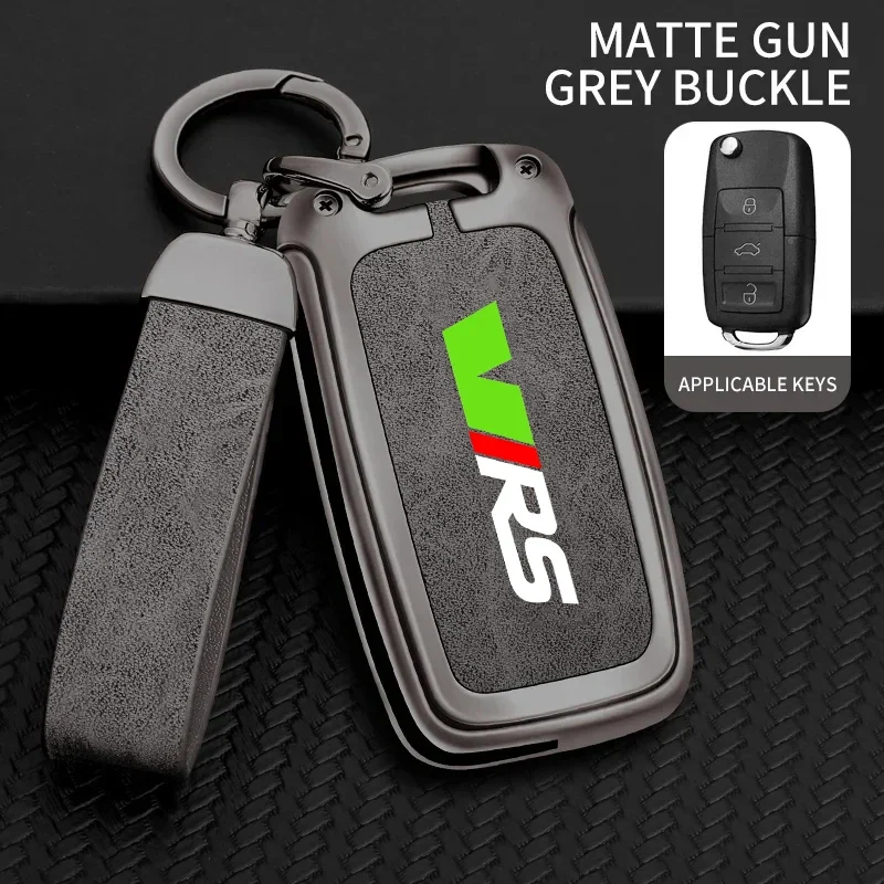

For Skoda For Skoda VRS Octavia 1 2 3 Rapid Kodiaq Karoq RS Fabia Kamiq Superb Zinc Alloy Car Remote Smart Key Case Cover Auto A