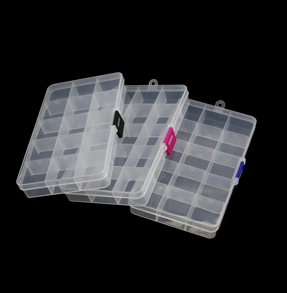 New 15 Slots Cells Colorful Portable Jewelry Tool Storage Box Electronic Parts Screw Beads Organizer Plastic BOX 171*98*mm