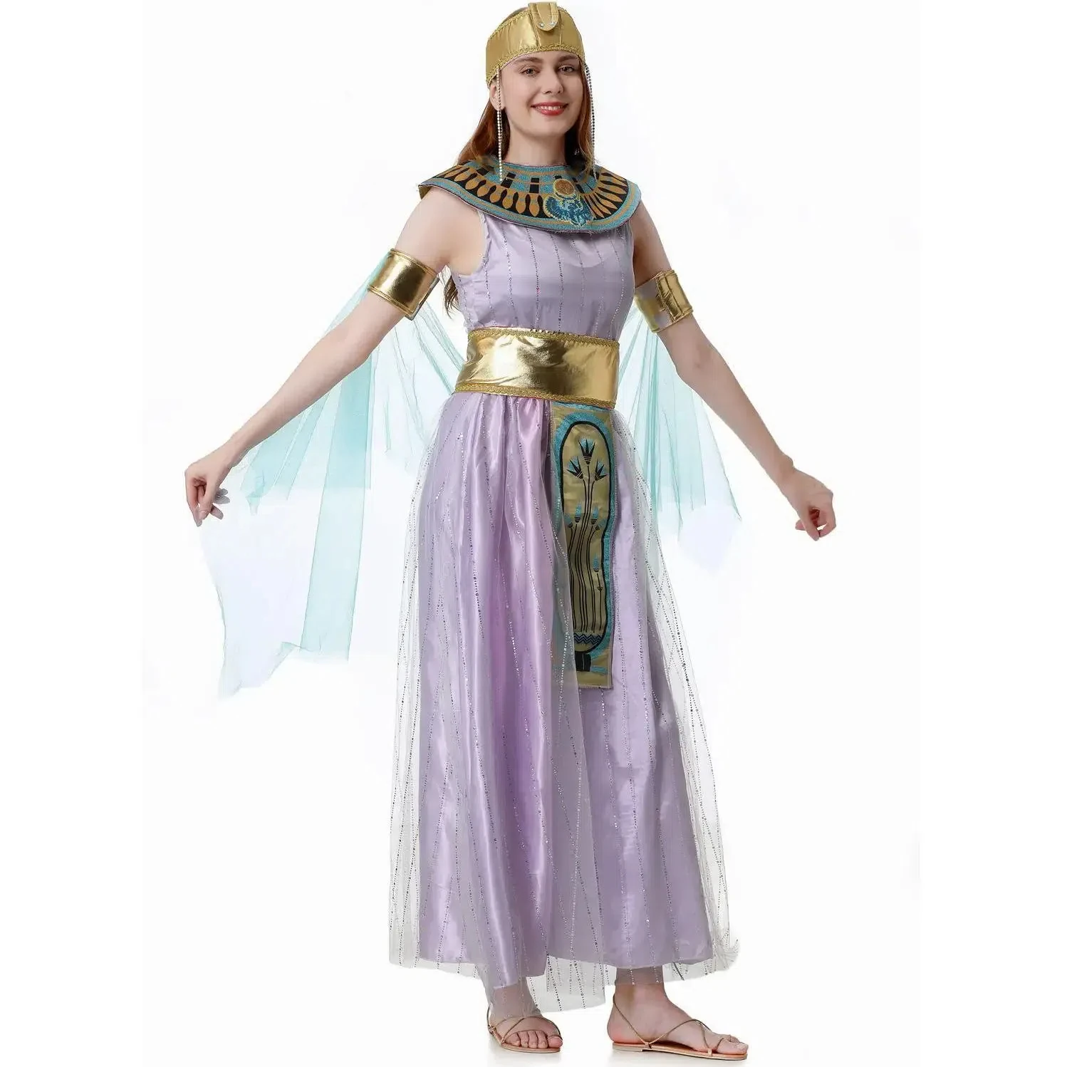 

Средневековый римский костюм Афины, платье греческой богини, женское карнавальное праздничное платье Клеопатры, комплект костюмов для вечеринки, 2025 г.