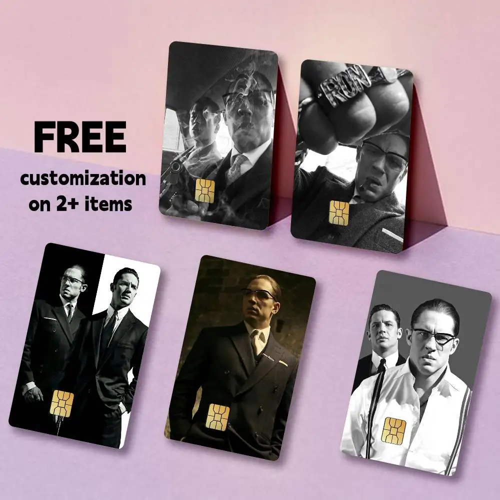 Tom Hardy MOVIE L-Legend Card Stickers for Bank Access Protective Waterproof Film Cover Sticker Gift