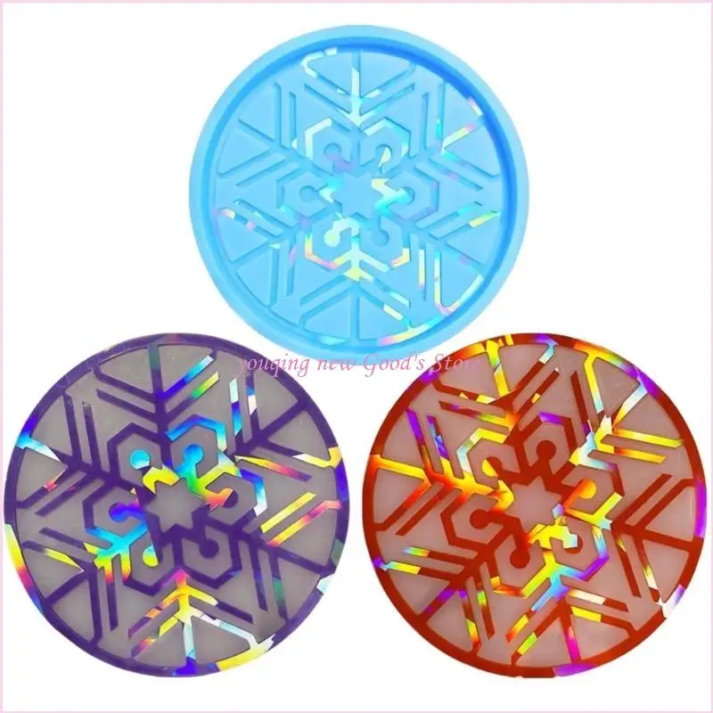 57QA Snowflakes Coffee Placemat Mold Suitable for Home Decoration Table Wine Tray