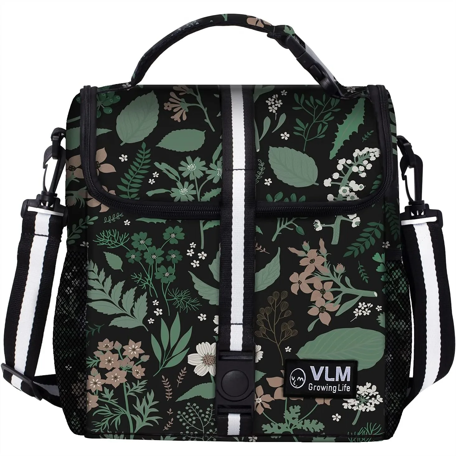 

Insulated Lunch Bag for Women, Large Leakproof Tote with Adjustable Shoulder Strap, Cute for Work Picnic Camping