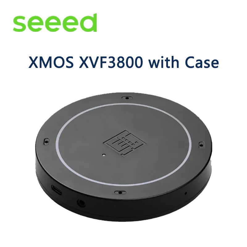 Seeed ReSpeaker Series Mic Array V3.0/USB Mic Array XVF3000 AI-powered XMOS XVF3800 ESP32S3/Case Opsional, 4-Mic Array ClearVoice