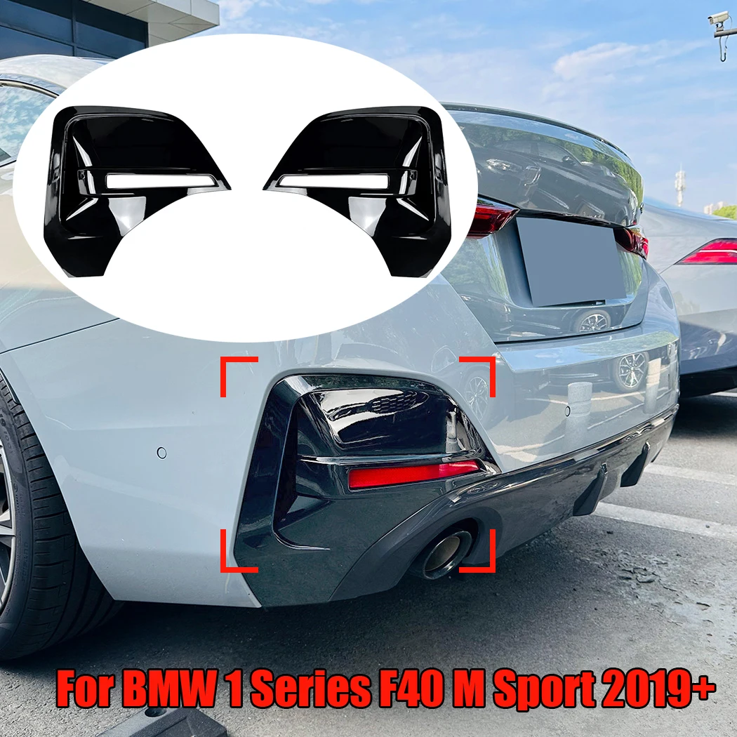 

2020+ For BMW 4 Series i4 G26 M Sport Rear Bumper Air Vent Fog Light Cover Side Intake Frame Splitter Protector ABS