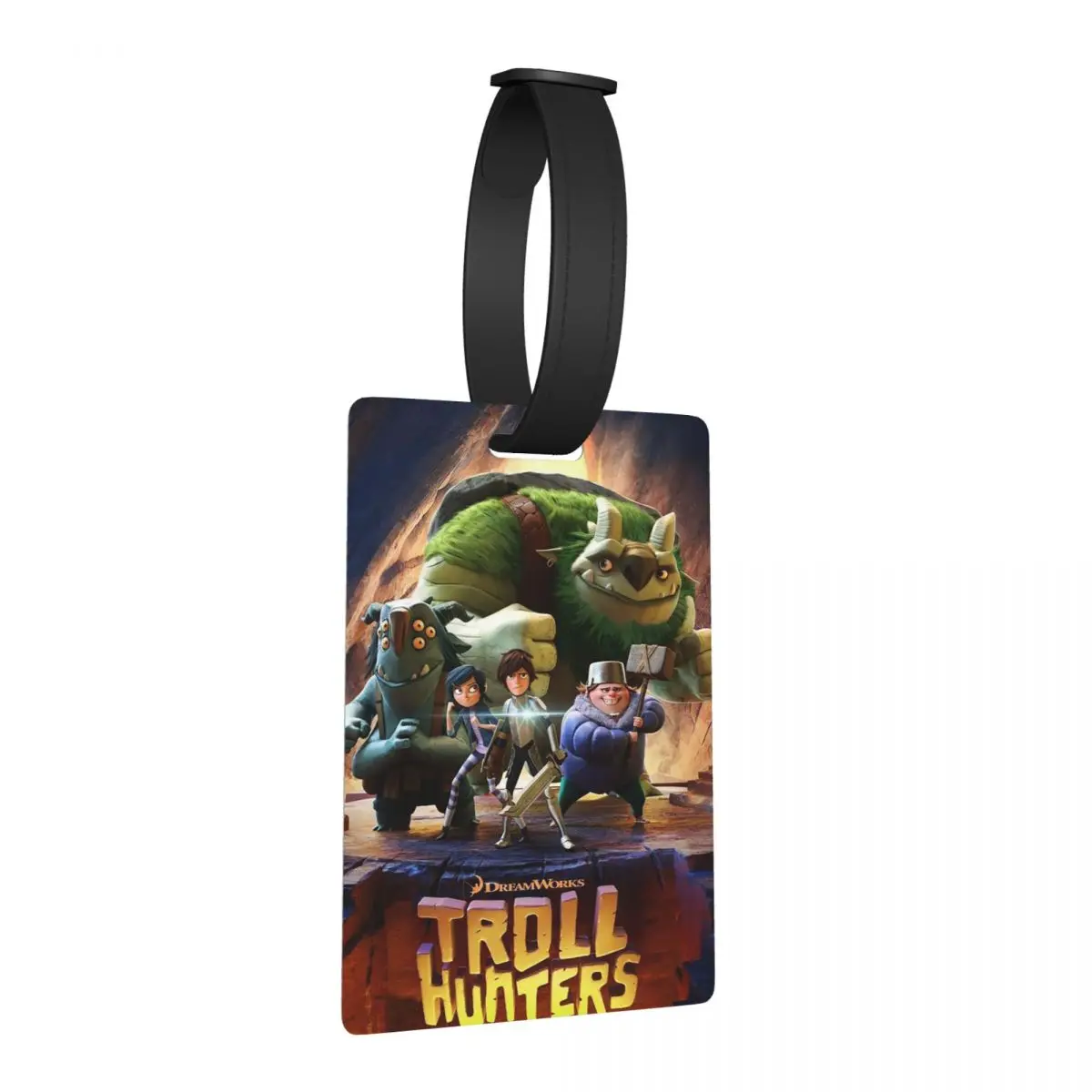 

Мультяшные трюковые охотники, багажные бирки, аксессуары для чемодана, дорожный портативный багаж, посадочная бирка, держатель этикетки, идентификационное имя, адрес