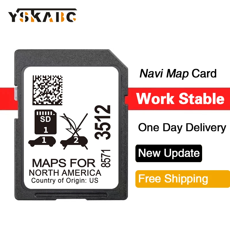 

Update Maps Canada USA Mexico 8571-3512 Sat Nav SD Card for GM Chevrolet Equinox Malibu Silverado Traverse Tahoe GPS Navigation