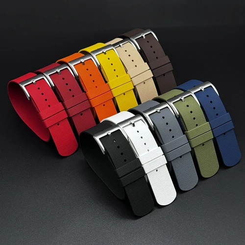 Imagen 1 del producto Nueva moda deportiva, correa de reloj FKM de una pieza, 20mm, 21mm, 22mm, pulsera de goma para Seiko Omega