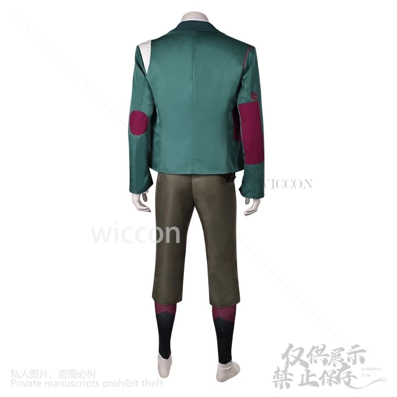 Anime Game LOL Movie Arcane 2 Cosplay EKKO Green Suit Pants Vest For Halloween Costume Christmas Party Cos Man Woman Customized