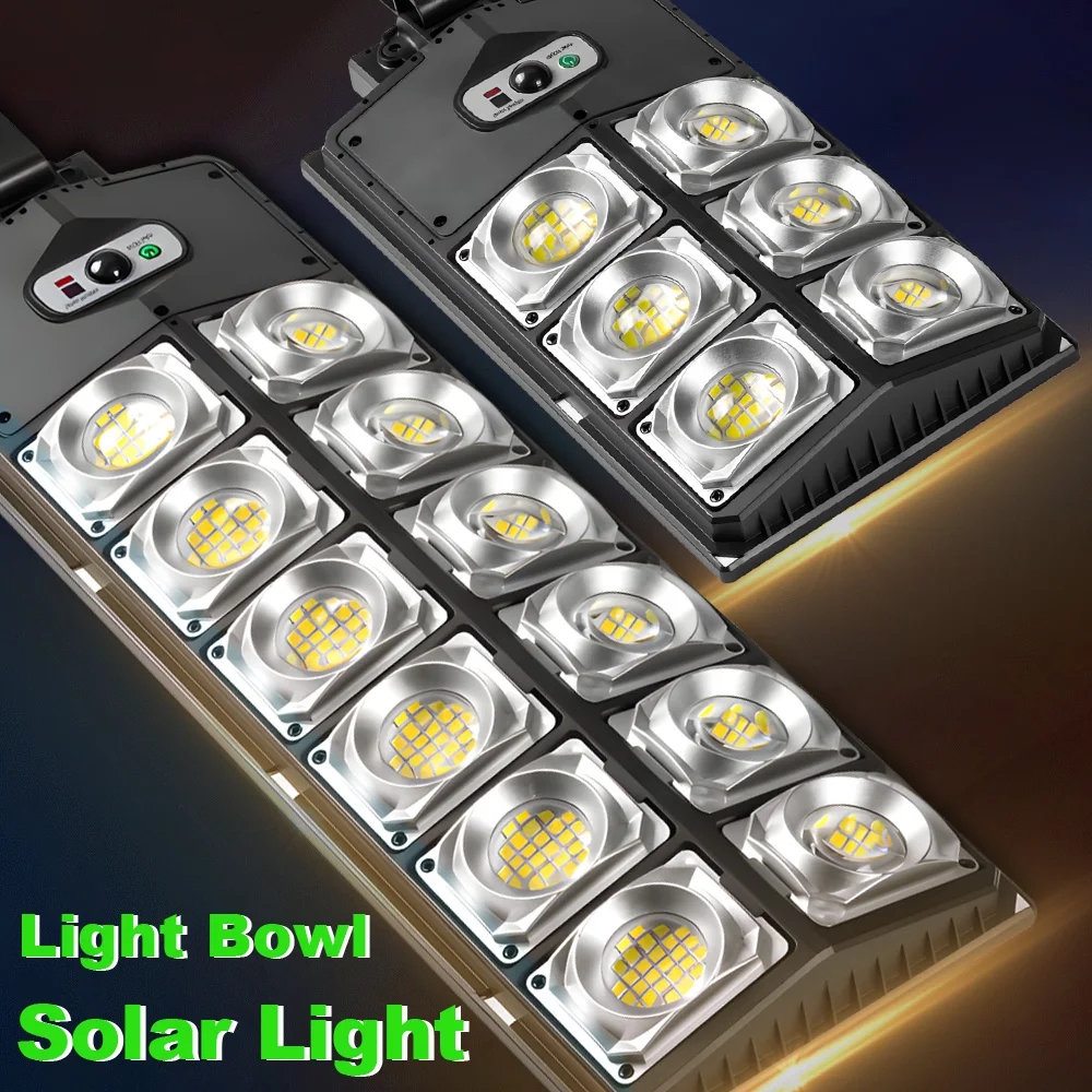 

100000lm LED Outdoor Solar Lamp Street Light Super Bright Garden Wall Lamp Motion Sensor Remote Control New Year gifts