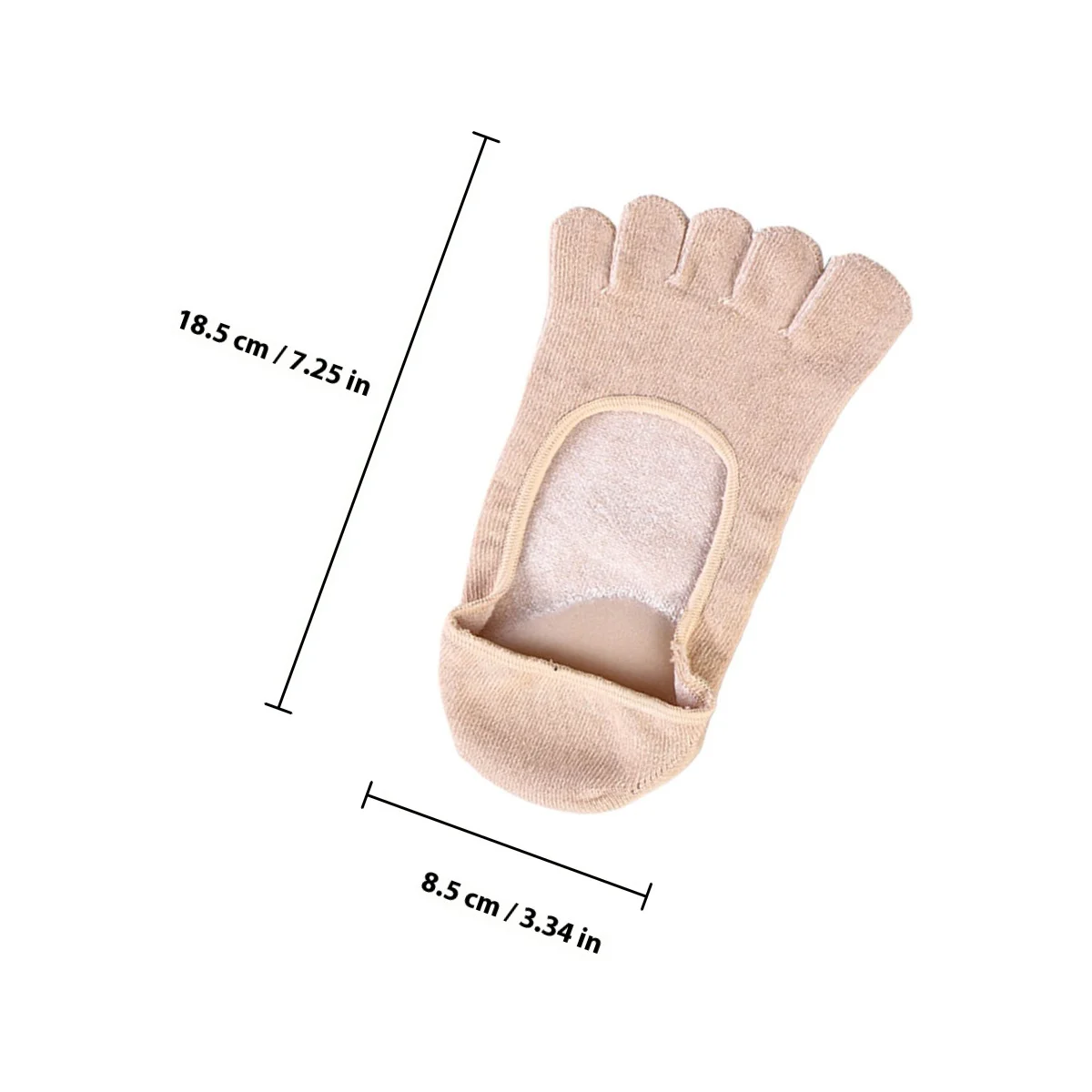 5 جوارب جل مرطبة لأصابع القدم للبطانة الداخلية للقدمين الجافة والمتشققة في المنزل أداة العناية بالقدم #3