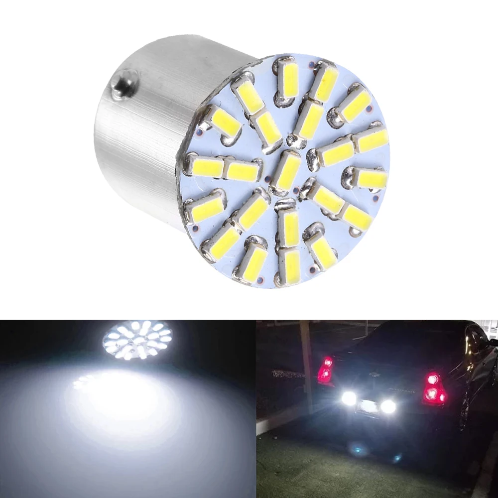 Enquêter stop LED 24V, 1157 BAY15D BA15D BAZ15D 22SMD, 1 pièce, accessoires stroboscopiques pour voiture