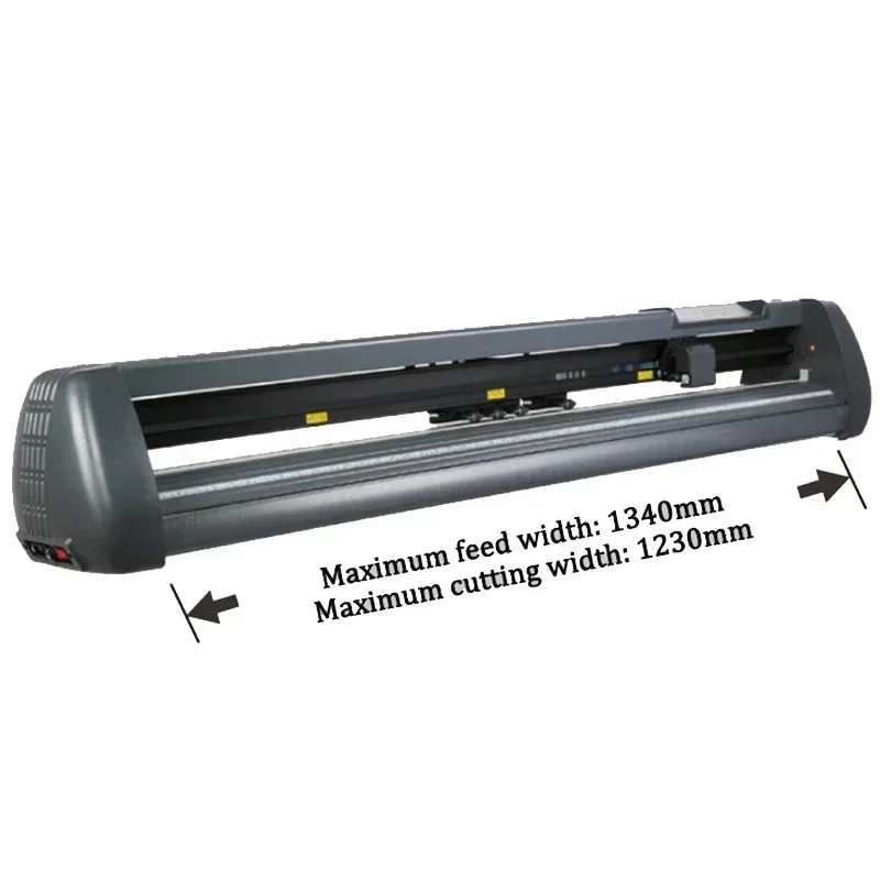 53-inch Plotter Printer / Compact Electric 1350mm Vinyl Plotter Cutter Includes Logo-Making Software, PC Connectivity, and USB