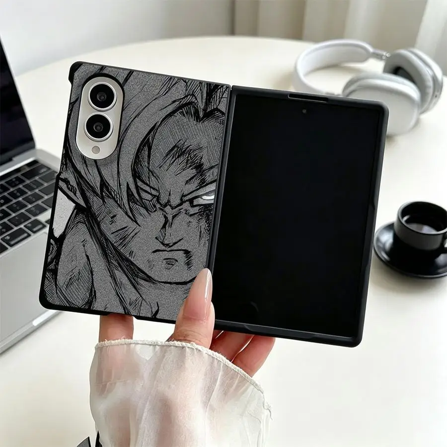 Luxury Phone Cover Case for Samsung Galaxy ZFold8 Z Fold8 Wide ZFold Wide Z Fold 8 Dragon Balls Goku Sketch