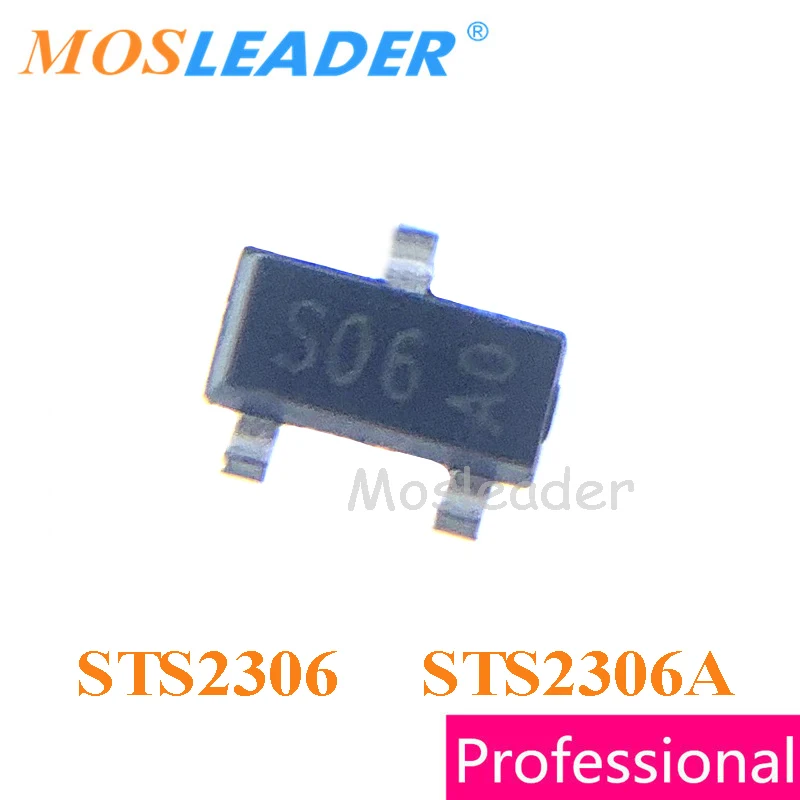Mosleader STS2302A STS2308A STS2306 STS2306A SOT23 3000 шт. STS2302 STS2308 N-канальный 20 В Сделано в Китае Высокое качество