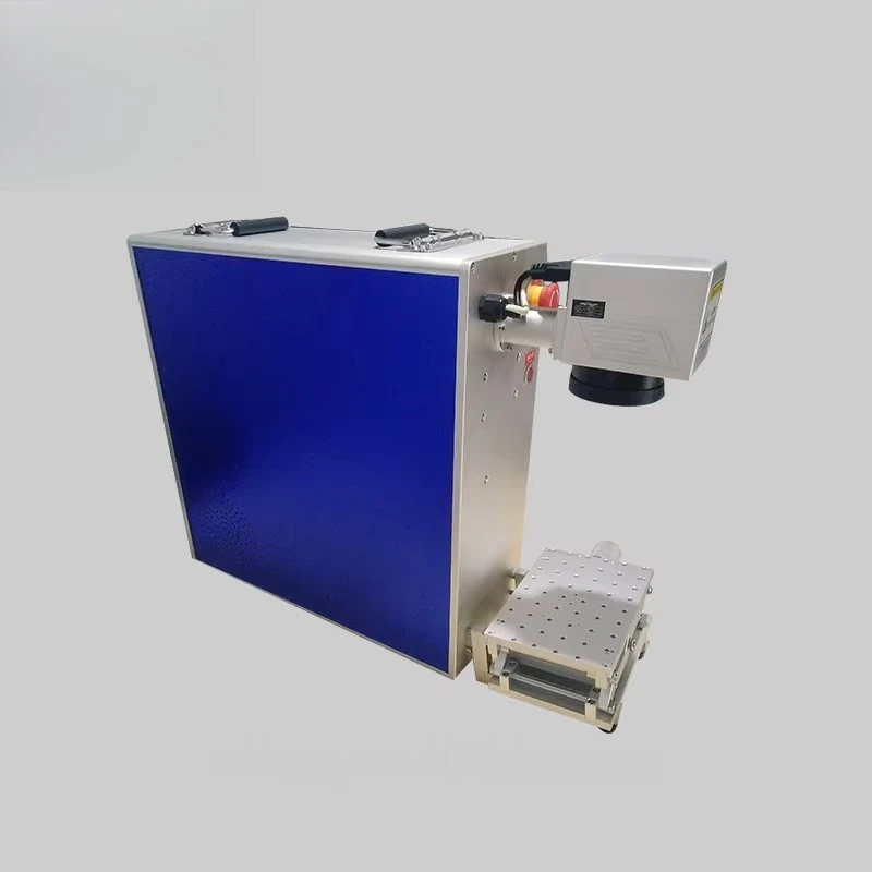 Fiber CNC Engraving Machine High Accuracy 0.001mm Air Cooling Ezcad Control Software Support for AI/BMP/PLT/DXF Formats