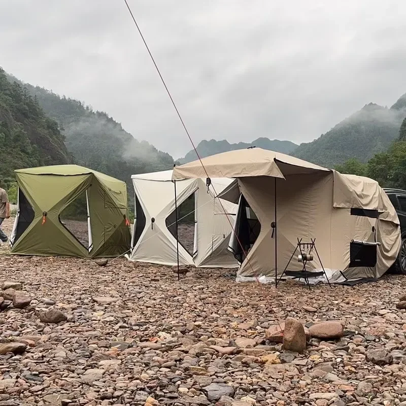 FRP bracket, sunscreen and windproof folding rear tent, mobile kitchen, , car