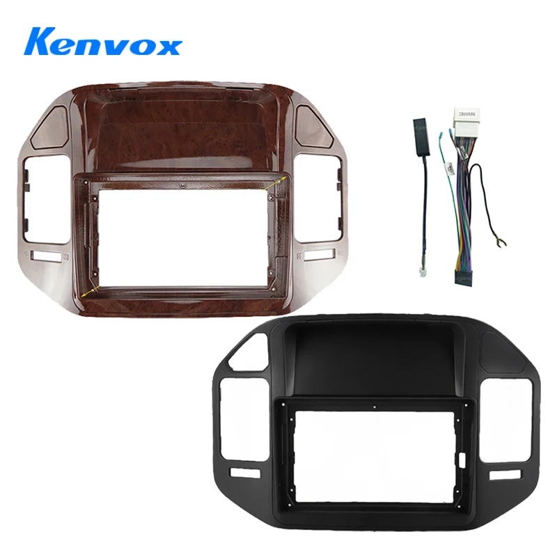 

Kenvox Car Radio For Mitsubishi Pajero 3 V73 2004 2011 Android 2 Din Stereo Mounting Bezel Faceplate Frame Kit