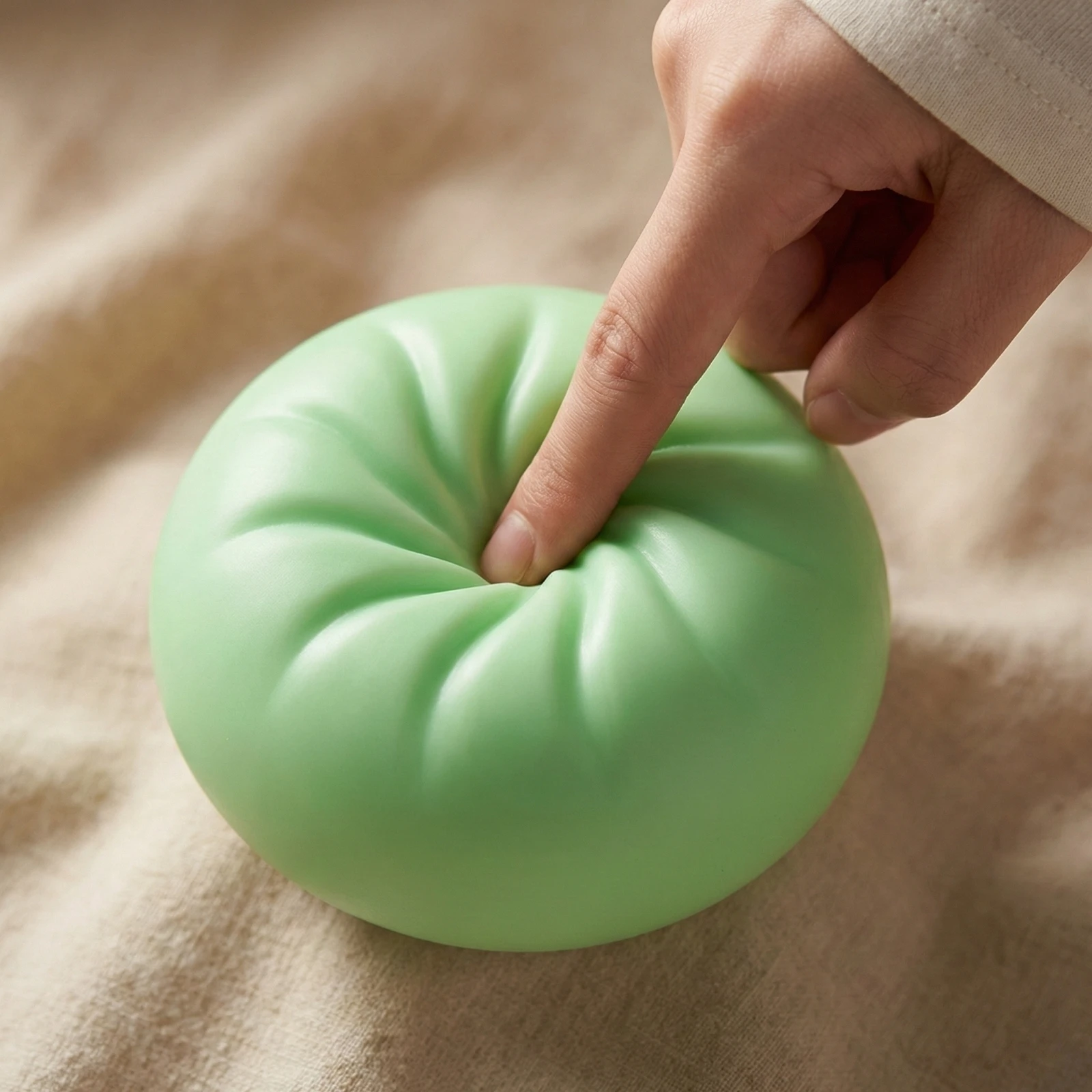 Steamed Bun Sensory Tool Fresh Mint Color Slow Rising Stress Reliever Soft Decompression Sensory Gifts Relaxation Gift For Women