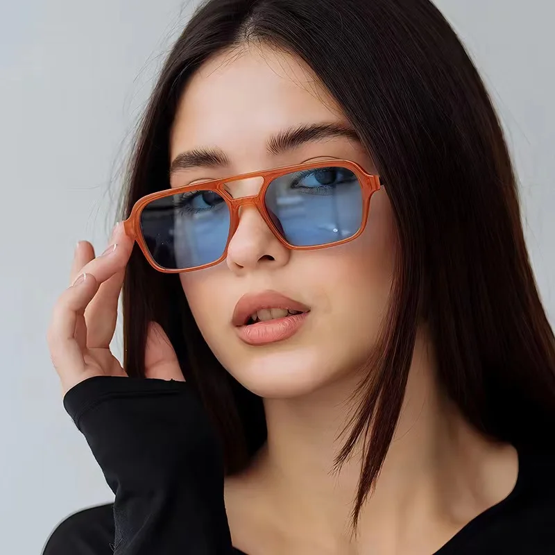 Active Sports Polarized Sunglasses Women Summer high-grade Double Beam Hollowed Out Men Sun Glasses Star Retro  T167