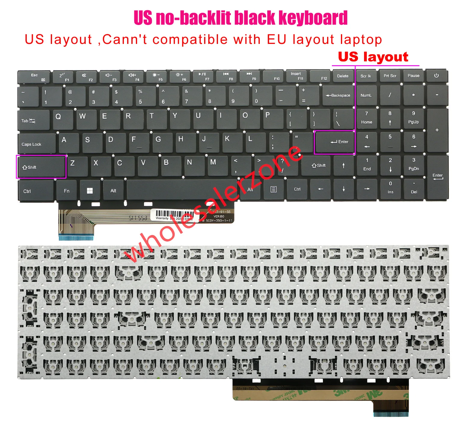 

New Keyboard For Gateway GWNR71517 Series GWNR71517-BL ,GWNR71517-BK laptop US layout keyboard