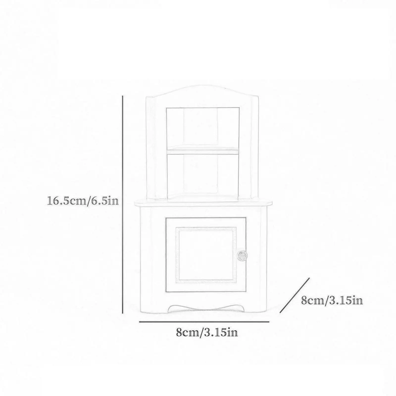 DIY-Einrichtungen für Schrank-DIY-Einrichtungen im Maßstab 1:12 für Fensterdekorationen