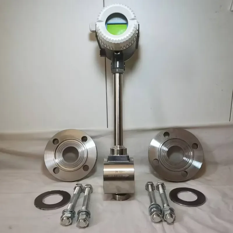 Temperature and Pressure Compensation Steam Meter Integrated 4-20mA Superheated Flowmeter Sensor High Precision