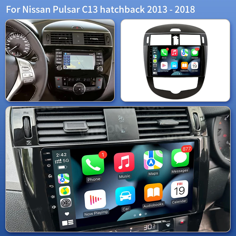 Android Auto Player For Nissan Pulsar C13 hatchback 2013 - 2018 Car Radio Multimedia Video Navigation Steren NO 2din DVD Stereo view 2