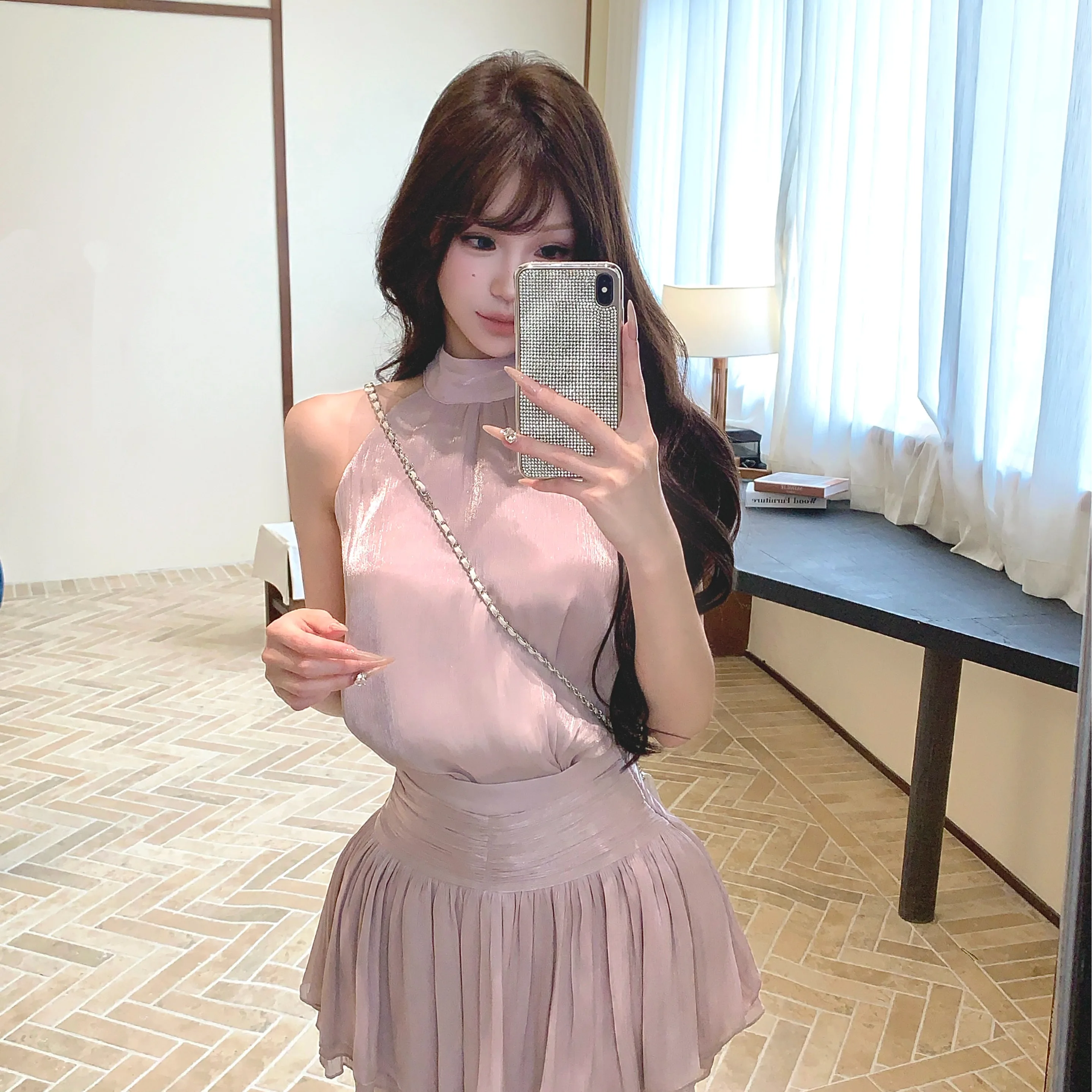 Ele Gentle Sle Knot Ketting Set Damesrok Faionable Zomer 2025, Zacht ontwerp Sensation Unieke trend