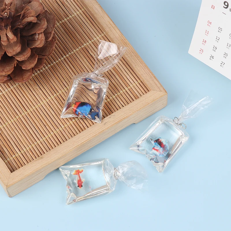 1Bag 1:12 Dollhouse Miniature Fish Tank Fish Cute Ornamental Fish Home Aquarium Model Decor Toy Doll House Accessories Decor Toy