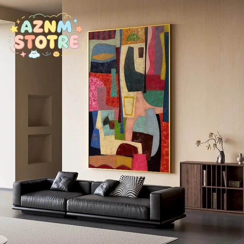 Simple Modern Living Room Entrance Decoration Canvas Painting Abstract Art High-end Study Bedroom Bedside Wall Home Decoratio