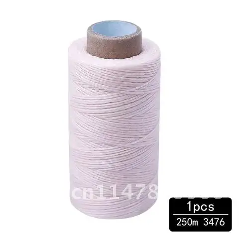 Flat Leather Sewing Waxed Thread Cord MIUSIE 260 Meters Leather Craft 1mm 150D String Dacron Line Thread Leather Stitching Tool