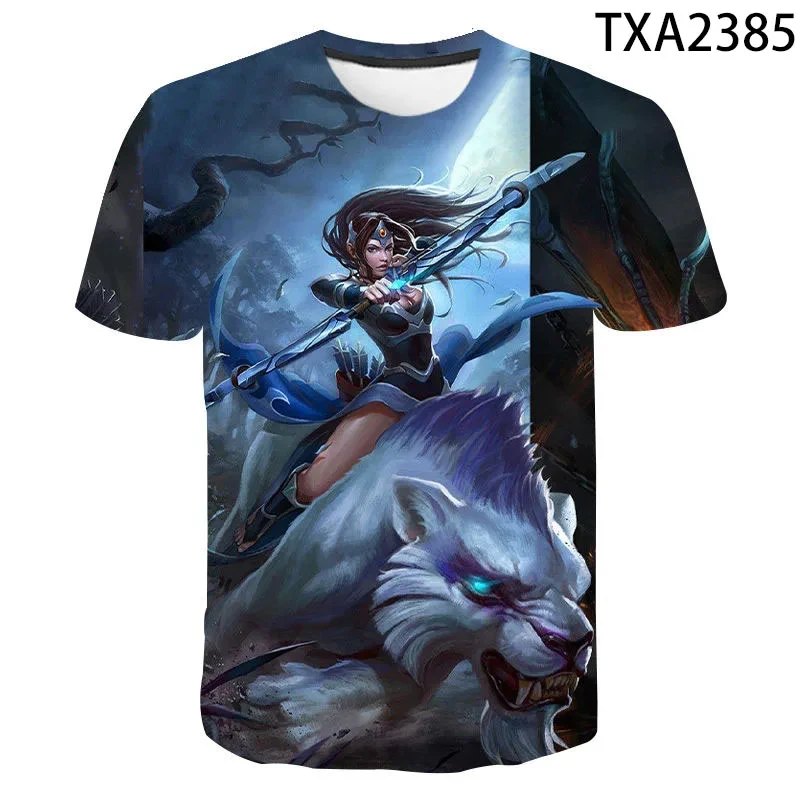 Game Dota 2 T-shirts 3D Print Men Women Short sleeve O-neck Tshirts Hip Hop streetwear Casual Top Unisex clothing