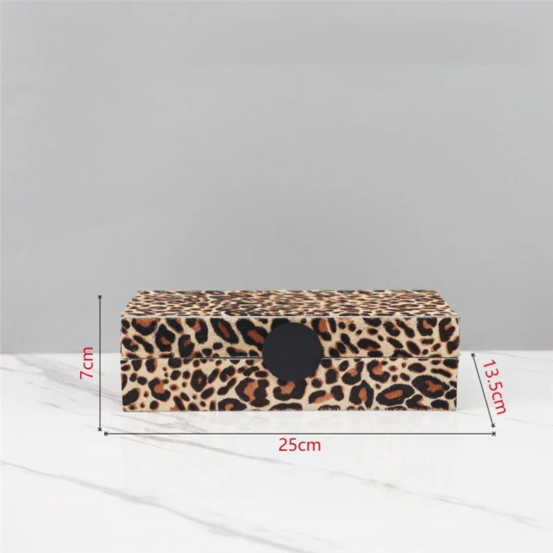 

A84E-Simple And High-End Horse Hair Jewelry Storage Box Storage Box Decorative Ornaments Dressing Table Home Accessories