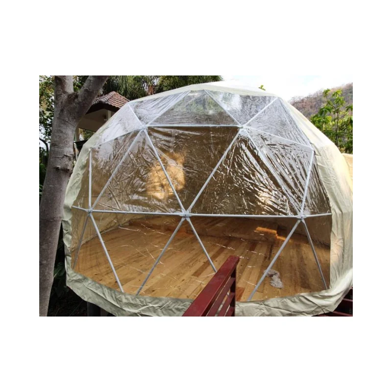 Portable inexpensive geodesic domes for events and promotions