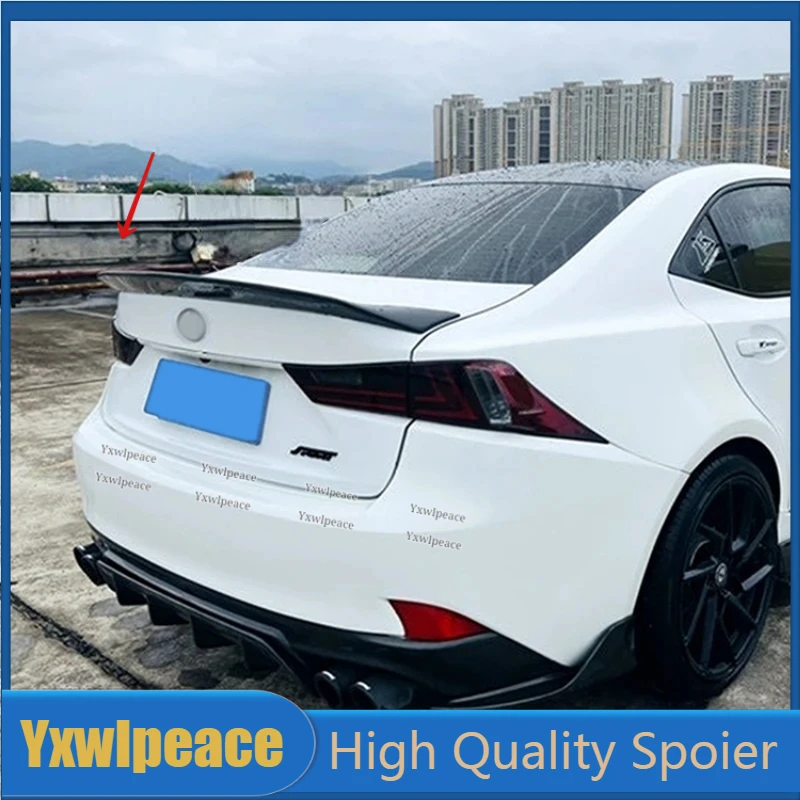 

For Lexus IS200 IS250 IS350 IS300 2013-2019 Real Carbon Fiber/FRP AR Style Rear Trunk Lip Spoiler Body Kit Accessories