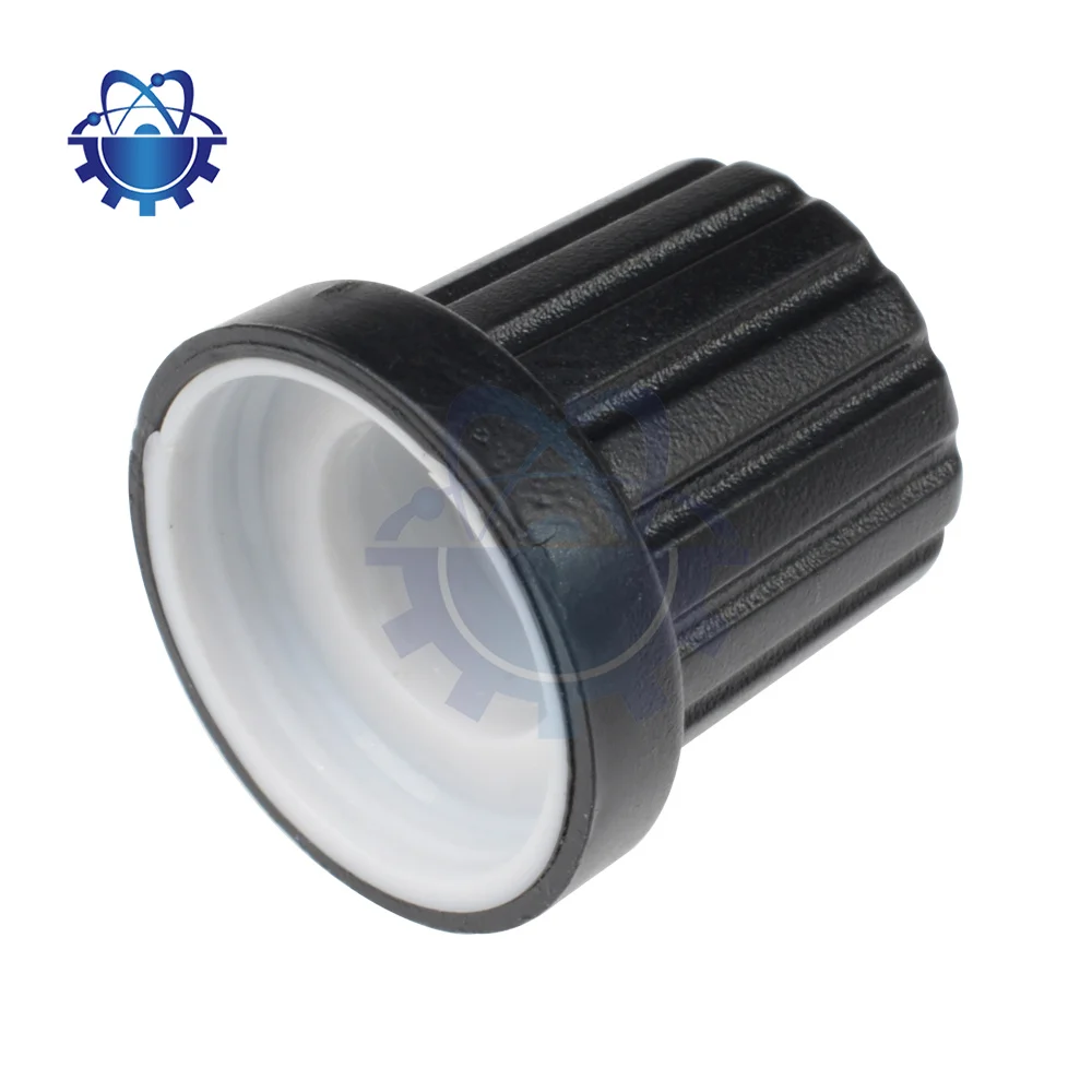1-10pcs/Set 6mm Knob Rotary Taper Potentiometer Hole Volume Control White Black CAPS 0.6Cm For WH148 Potentiometer Rotating Cap